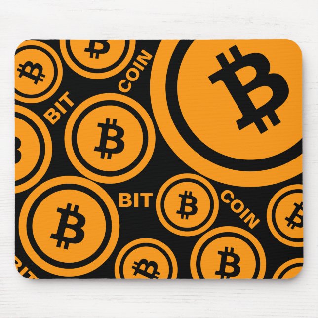 Mousepad Bitmoney Orange-Black Edition (Frente)