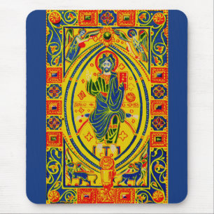 Mousepad Bizantino, arte popular Jesus