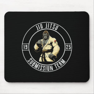 Mousepad BJJ MMA Gorila - Engraçado Jiu Jitsu Brasileiro