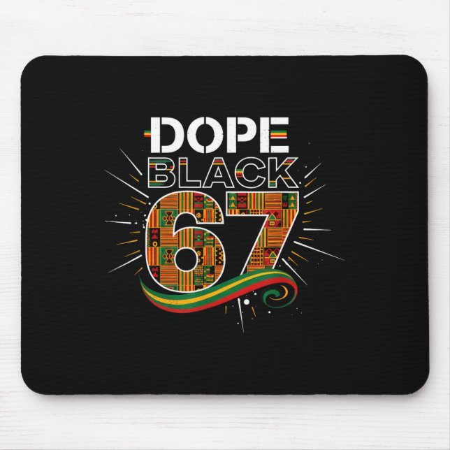 Mousepad Black 67 Black History Month Six Seven Meme  (Frente)