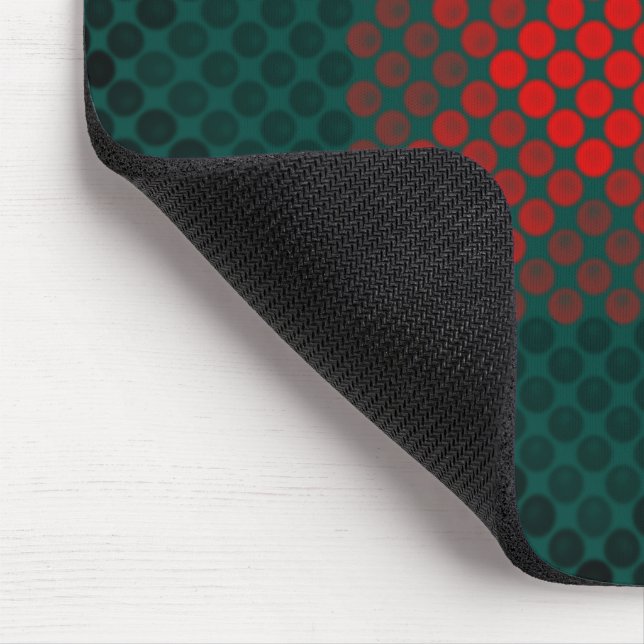 Mousepad Black and red balls or holes over green background (Canto)