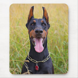 Mousepad Black and Tan Doberman Pinscher