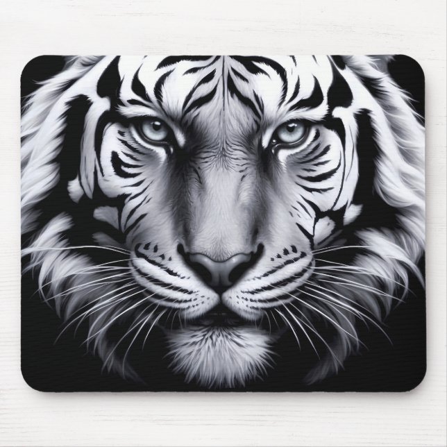 Mousepad black and white tiger (Frente)