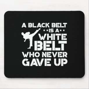 Mousepad Black Belt Shirts Taekwondo Karate