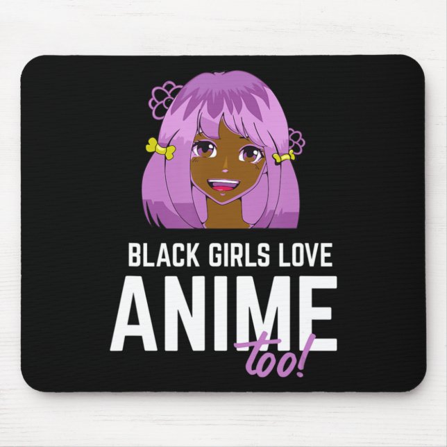 Mousepad Black Girls Adora Anime Too African American (Frente)