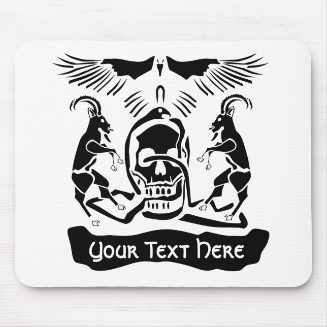 Mousepad Black Goat Corrupt Trinity Crest (Frente)