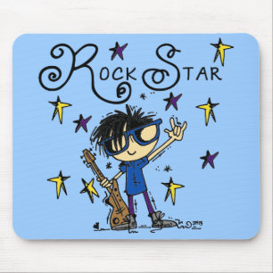 Mousepad Black Hair Boy Star