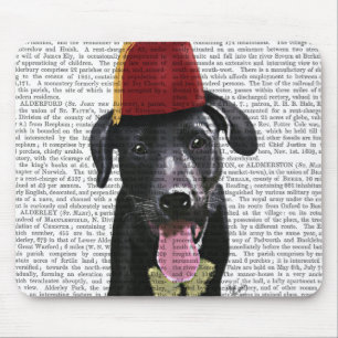 Mousepad Black Labrador Com Fez