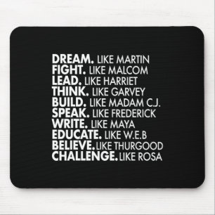 Mousepad Black Power Historic Black Leaders African Black H