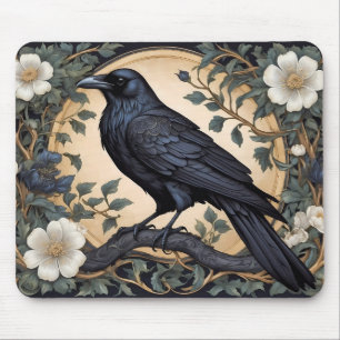 Mousepad Black Raven William Morris Inspirado