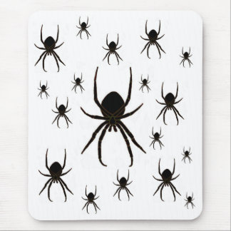 Mousepad Black spiders, arachnid