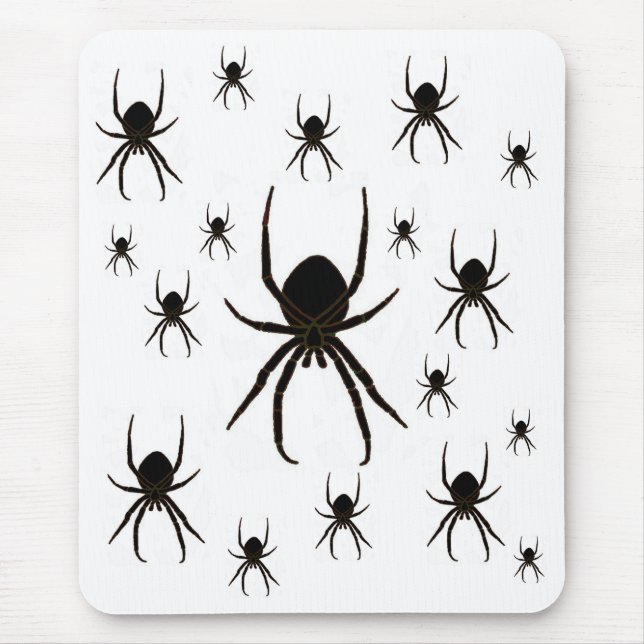 Mousepad Black spiders, arachnid (Frente)