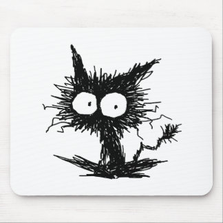 Mousepad Black Unkempt Kitten GabiGabi