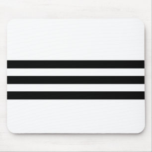 Mousepad Black & White Striped