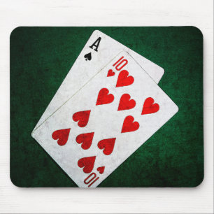 Mousepad Blackjack 21 ponto - Ace, Dez