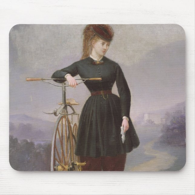 Mousepad Blanche d'Antigny e seu Velocipede (Frente)