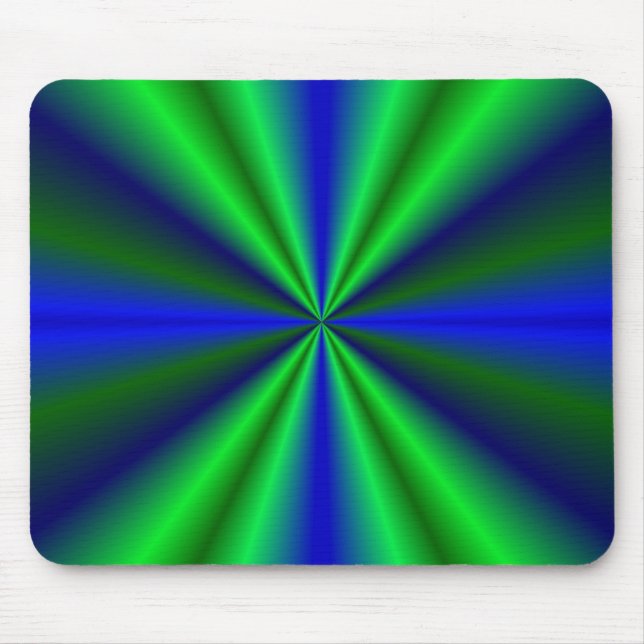 Mousepad blau grün Regenbogen (Frente)