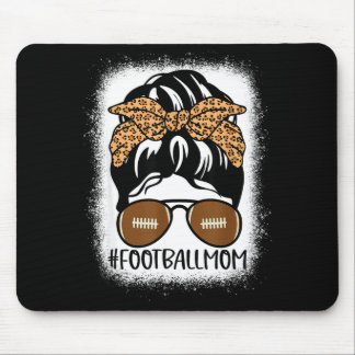 Mousepad Bleached Football Mom Life With Leopard And Messy 