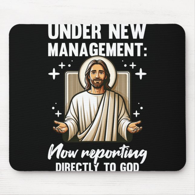 Mousepad Blessed Baptism Religious Christian Under New Mana (Frente)