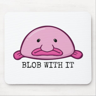 Mousepad Blob com ele / blobfish