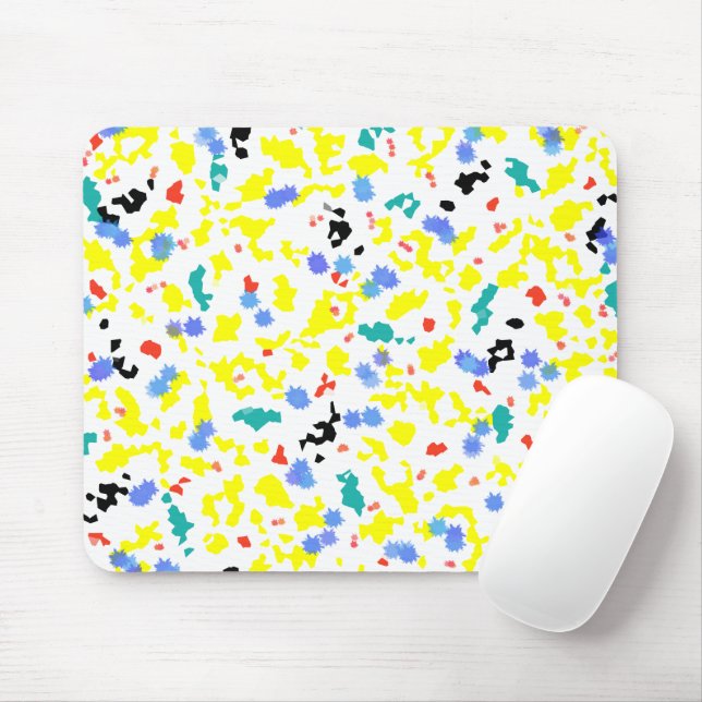 Mousepad Blobs Coloridos (Com mouse)