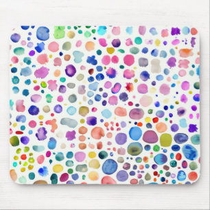 Mousepad Blobs de Aquarela