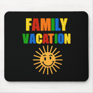 Mousepad Bloco Correspondente de Férias Familiares dos Tiqu
