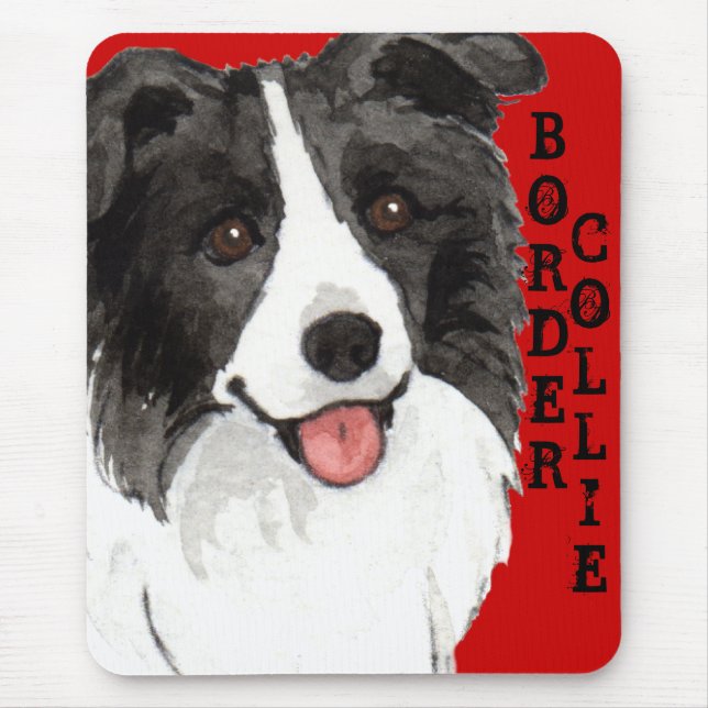 Mousepad Bloco da cor de border collie (Frente)