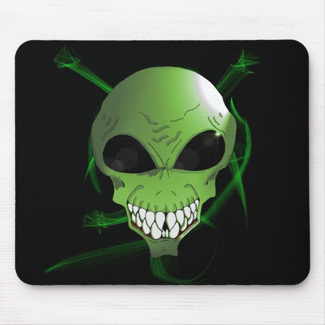 Mousepad Bloco de Alienígena Verde (Frente)