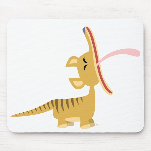 Mousepad Bloco de Animação Gelado Thylacine (Frente)