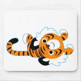 Mousepad Bloco de animação Tigre de Cartoon Fácil
