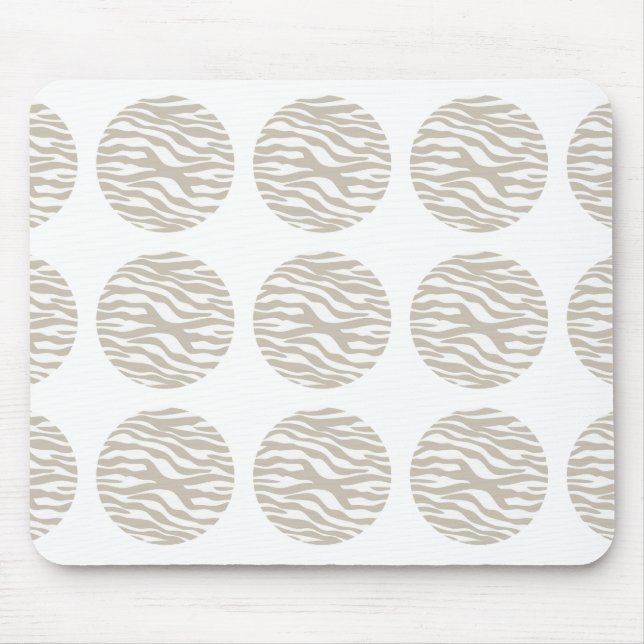 Mousepad Bloco de Bolinhas de Impressão Zebra (Frente)