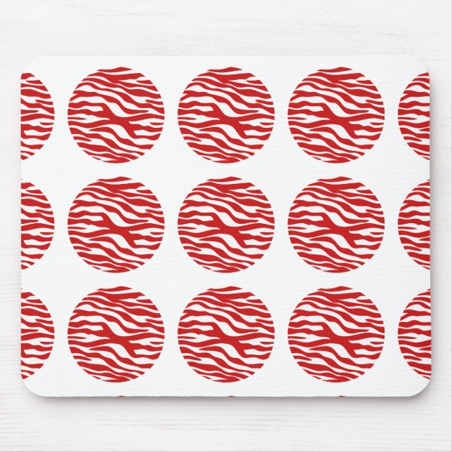 Mousepad Bloco de Bolinhas de Impressão Zebra (Frente)