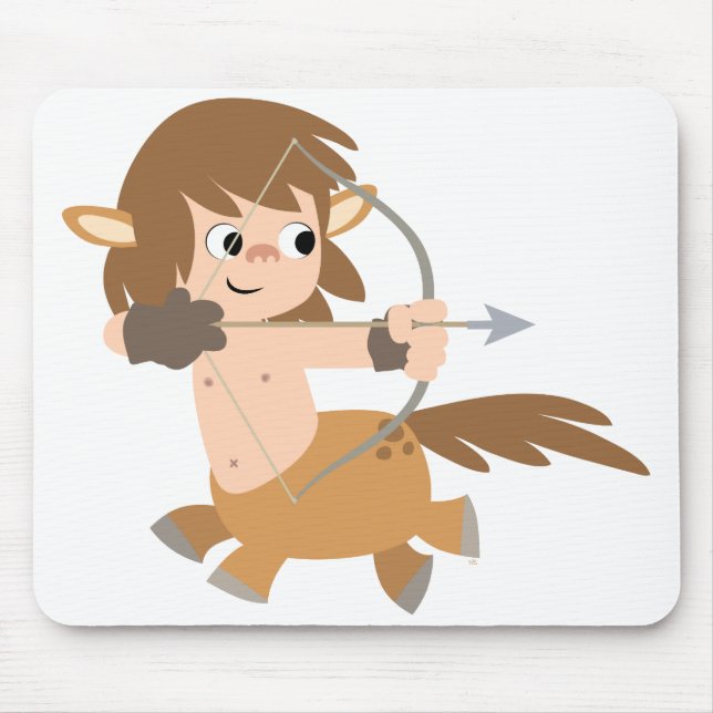 Mousepad Bloco de Cartoons Cute Centaur Sagittarius Mousepa (Frente)