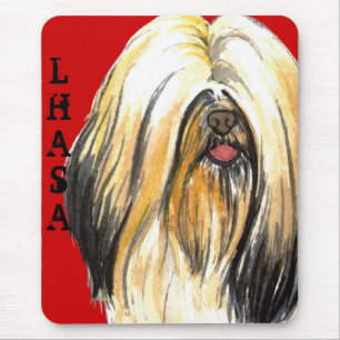 Mousepad Bloco de Cores do Apso Lhasa