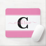 Mousepad Bloco de cores personalizado<br><div class="desc">Personalize este design fofo de bloco de cores com seus favoritos ou cores da escola,  edite letra,  edite nome (entre os blocos ou você perde o floreio extra).</div>
