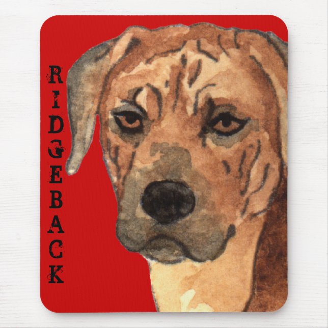 Mousepad Bloco de Cores Ridgeback da Rodésia (Frente)