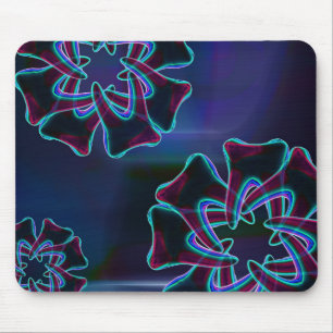 Mousepad Bloco de Design Dentista do Flor Azul