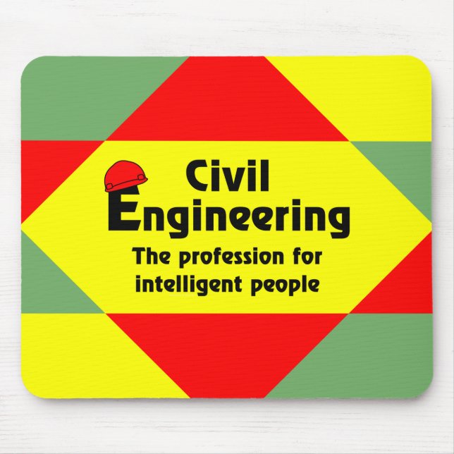 Mousepad Bloco de Engenheiro Civil Inteligente (Frente)