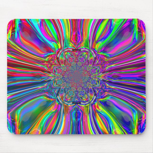 Mousepad Bloco de Luz Laser Cromo (Frente)