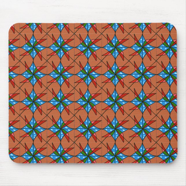 Mousepad Bloco de Manuais de Design Abstrato com Telas "Moi (Frente)
