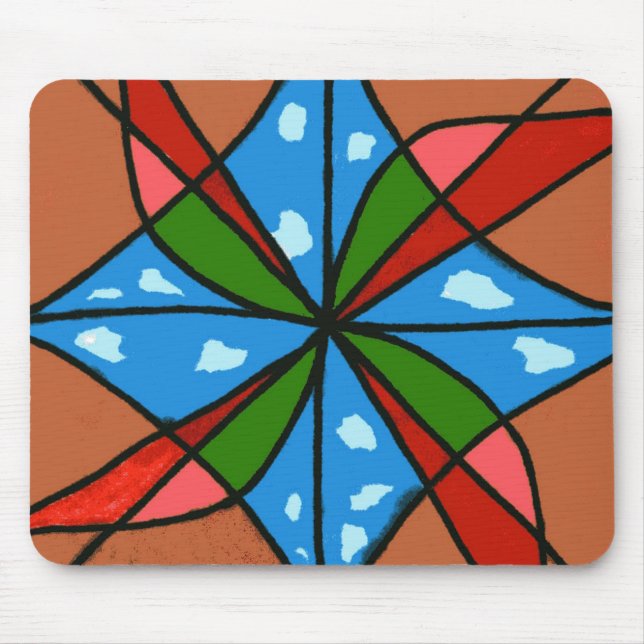 Mousepad Bloco de Manuais de Design Abstrato "Moinhos de Br (Frente)
