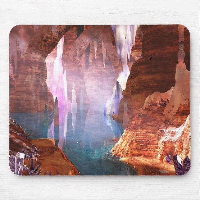 Mousepad Bloco de Mão de Cavernas de Literação (Frente)