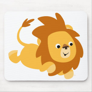 Mousepad Bloco de Mão-Mão Lion de Gamboling de Cartoon Boni