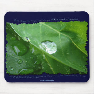 Mousepad Bloco de máquinas de manutenção da água, compatíve