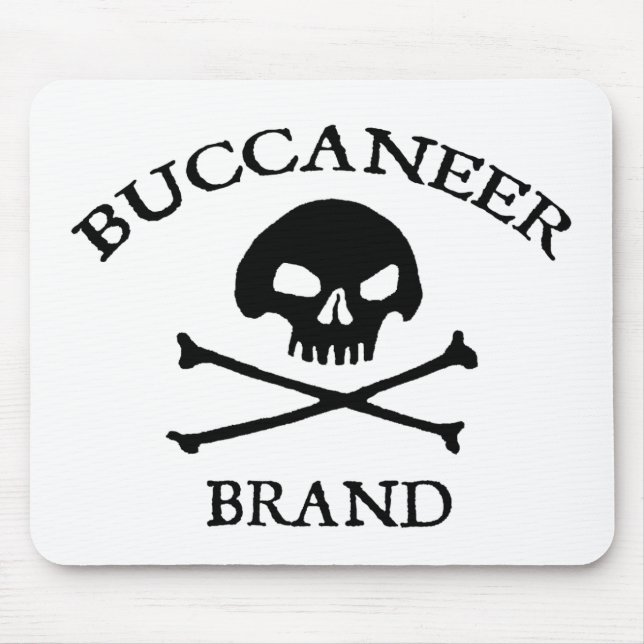 Mousepad Bloco de Marca do Buccaneer (Frente)