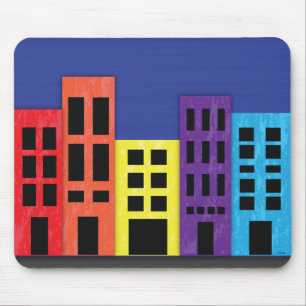 Mousepad Bloco de Mouse de Edifícios Brilhantes