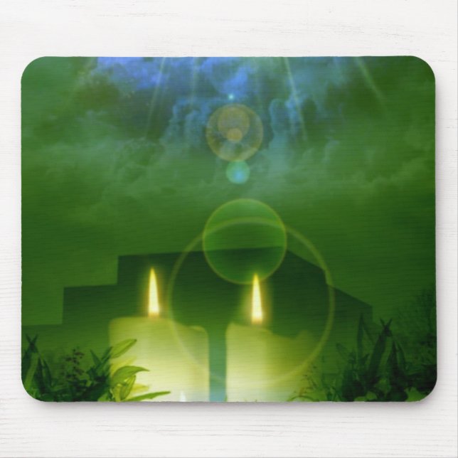 Mousepad Bloco de Mouse Leve das Velas (Frente)