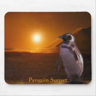 Mousepad Bloco de Mouse PENGUIN SUNSET