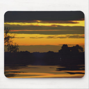 Mousepad Bloco de Mouse Sunset de Camadas Douradas